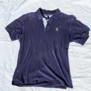 Tommy Hilfiger Sz M Navy Polo Shirt